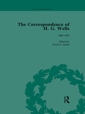 cover image of The Correspondence of H G Wells Vol 1